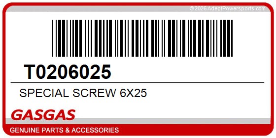 GasGas T0206025 Special Screw 6X25