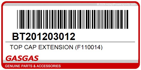 GasGas BT201203012 Top Cap Extension (F110014)