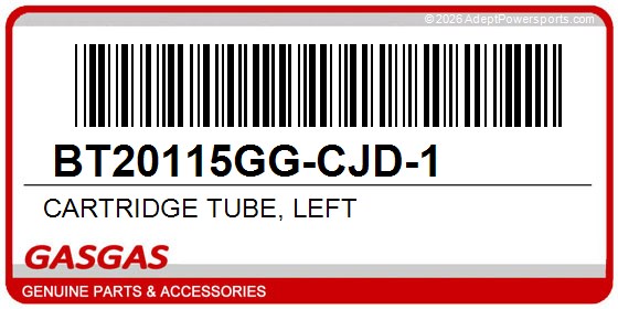 GasGas BT20115GG-CJD-1 Cartridge Tube, Left