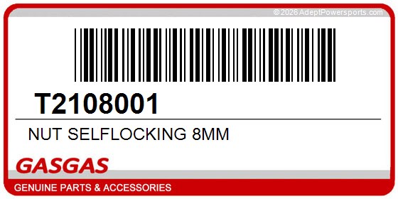 GasGas T2108001 Nut Selflocking 8Mm