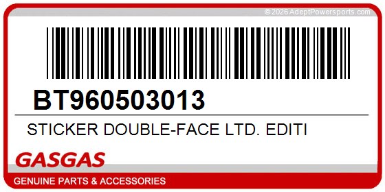GasGas BT960503013 Sticker Double-Face Ltd. Editi