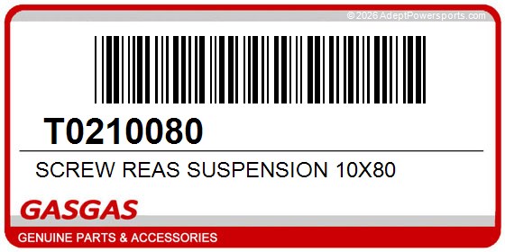 GasGas T0210080 Screw Reas Suspension 10X80
