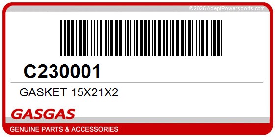 GasGas C230001 Gasket 15X21x2