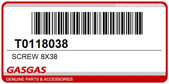 GasGas T0118038 Screw 8X38