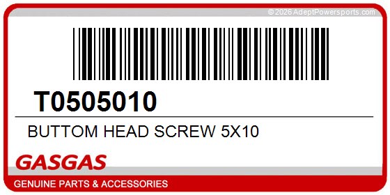 GasGas T0505010 Buttom Head Screw 5X10