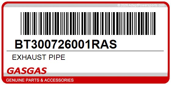 GasGas BT300726001RAS Exhaust Pipe