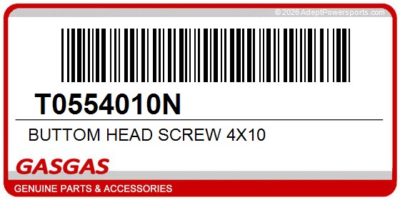 GasGas T0554010N Buttom Head Screw 4X10