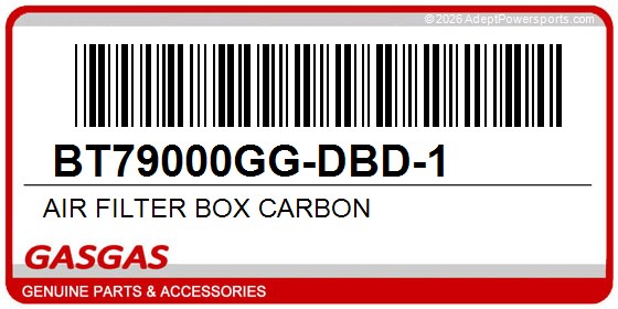 GasGas BT79000GG-DBD-1 Air Filter Box Carbon