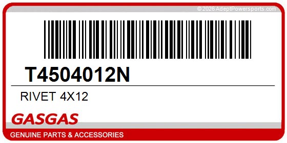 GasGas T4504012N Rivet 4X12