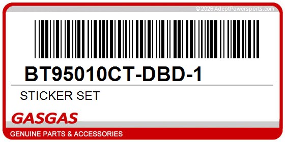 GasGas BT95010CT-DBD-1 Sticker Set