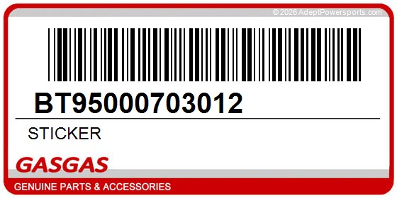 GasGas BT95000703012 Sticker