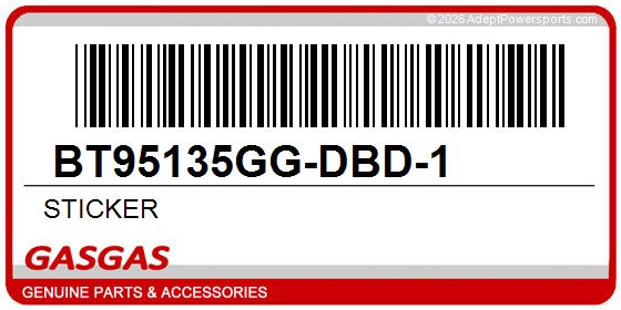 GasGas BT95135GG-DBD-1 Sticker