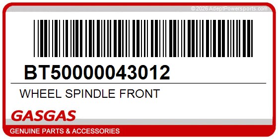 GasGas BT50000043012 Wheel Spindle Front