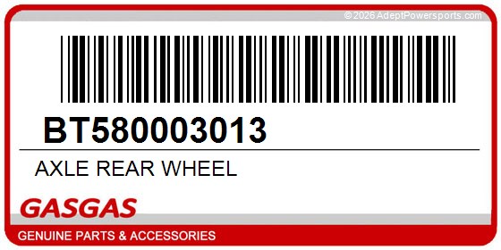GasGas BT580003013 Axle Rear Wheel