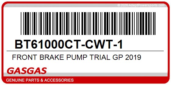 GasGas BT61000CT-CWT-1 Front Brake Pump Trial Gp 2019