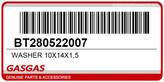 GasGas BT280522007 Washer 10X14x1,5