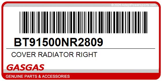 GasGas BT91500NR2809 Cover Radiator Right