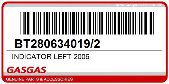 GasGas BT280634019/2 Indicator Left 2006