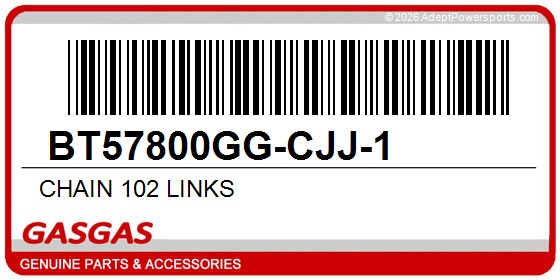 GasGas BT57800GG-CJJ-1 Chain 102 Links