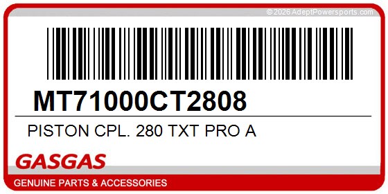 GasGas MT71000CT2808 Piston Cpl. 280 Txt Pro A