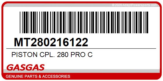 GasGas MT280216122 Piston Cpl. 280 Pro C