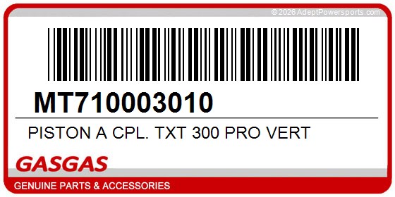 GasGas MT710003010 Piston A Cpl. Txt 300 Pro Vert