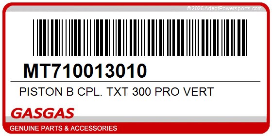 GasGas MT710013010 Piston B Cpl. Txt 300 Pro Vert