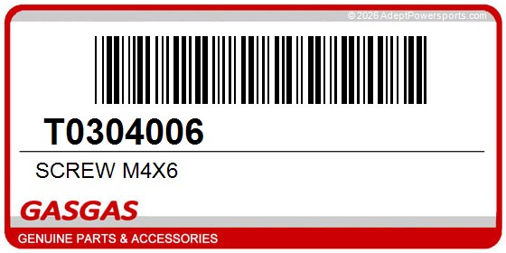 GasGas T0304006 Screw M4x6