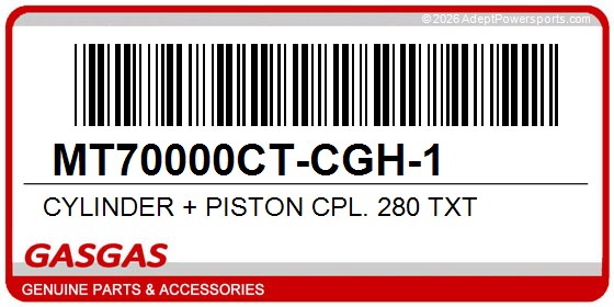 GasGas MT70000CT-CGH-1 Cylinder + Piston Cpl. 280 Txt