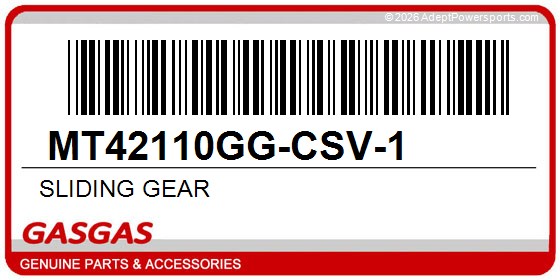 GasGas MT42110GG-CSV-1 Sliding Gear