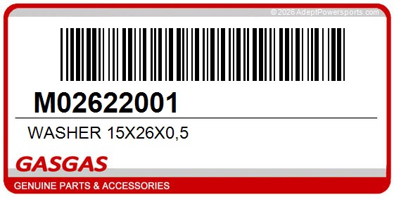GasGas M02622001 Washer 15X26x0,5