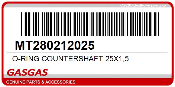 GasGas MT280212025 O-Ring Countershaft 25X1,5