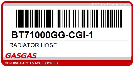 GasGas BT71000GG-CGI-1 Radiator Hose