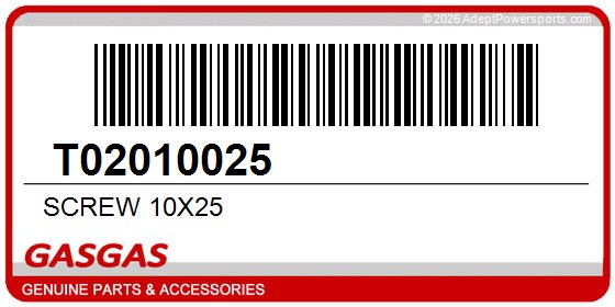 GasGas T02010025 Screw 10X25