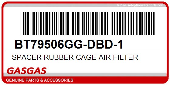 GasGas BT79506GG-DBD-1 Spacer Rubber Cage Air Filter
