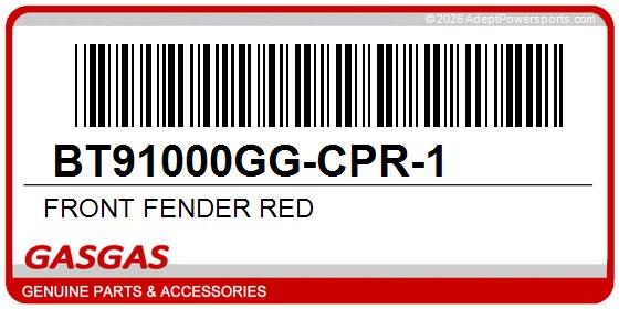 GasGas BT91000GG-CPR-1 Front Fender Red