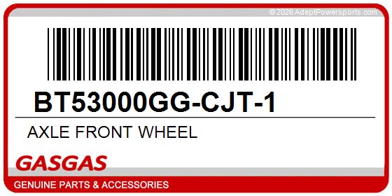 GasGas BT53000GG-CJT-1 Axle Front Wheel