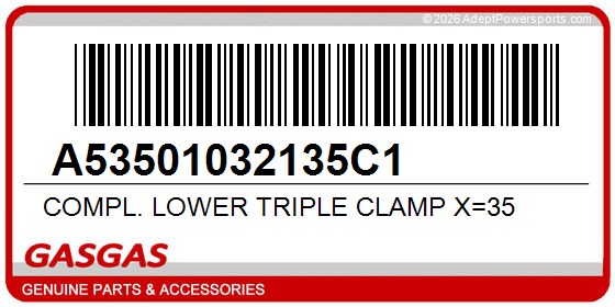 GasGas A53501032135C1 Compl. Lower Triple Clamp X=35