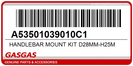 GasGas A53501039010C1 Handlebar Mount Kit D28mm-H25m