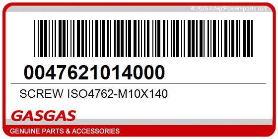GasGas 0047621014000 Screw Iso4762-M10x140