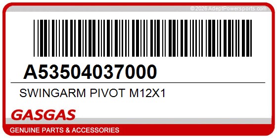 GasGas A53504037000 Swingarm Pivot M12x1
