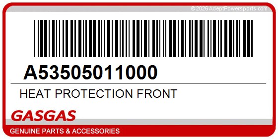 GasGas A53505011000 Heat Protection Front