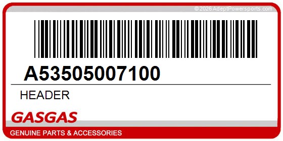 GasGas A53505007100 Header