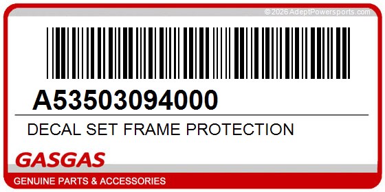 GasGas A53503094000 Decal Set Frame Protection