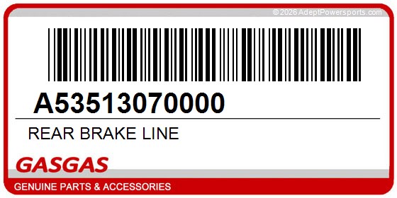 GasGas A53513070000 Rear Brake Line