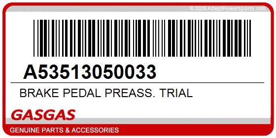 GasGas A53513050033 Brake Pedal Preass. Trial