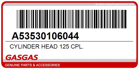 GasGas A53530106044 Cylinder Head 125 Cpl.