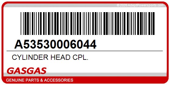 GasGas A53530006044 Cylinder Head Cpl.
