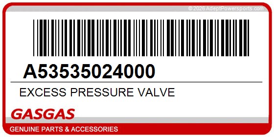GasGas A53535024000 Excess Pressure Valve