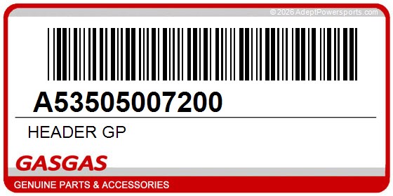 GasGas A53505007200 Header Gp